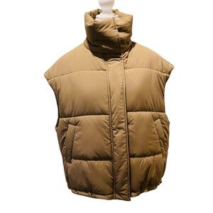Thirty Years Tannish Brown XL - 2X Puffer Vest Designed In LA Retail $128